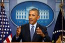 Obama holds his final news conference at the White House in Washington
