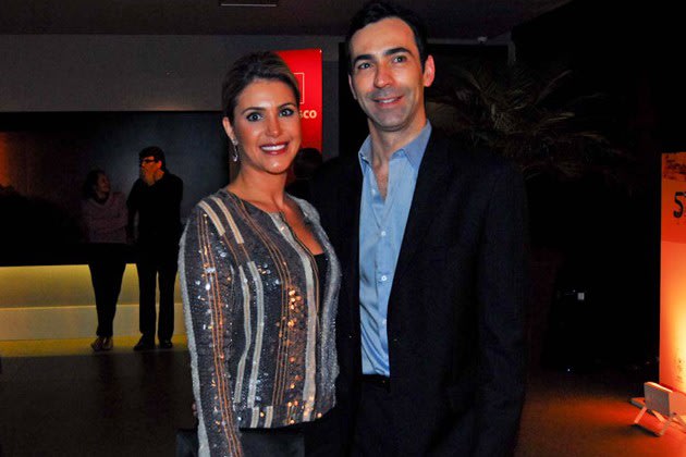 César Tralli e Flávia Freire: O atual apresentador do SPTV e a 'moça do tempo' são casados, e vivem em um relacionamento sério desde 2007. Foto: Agnews.