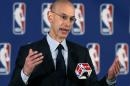 NBA Commissioner Adam Silver addresses a news conference in New York, Tuesday, April 29, 2014. Silver announced that Los Angeles Clippers owner Donald Sterling has been banned for life by the league in response to racist comments the league says he made in a recorded conversation.(AP Photo/Kathy Willens)