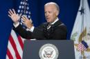 Vice President Joe Biden gestures during a speech to mark the 40th anniversary of the Legal Services Corporation, on Tuesday, Sept. 16, 2014, in Washington. (AP Photo/Evan Vucci)