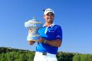 Jason Day of Australia proudly holds the Walter Hagen Cup after his 5&4 victory over Louis Oosthuizen in the championship match of the WGC Match Play on March 27, 2016 in Austin, Texas