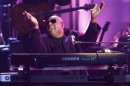 Stevie Wonder performs during a tribute to Dick Clark at the 40th American Music Awards in Los Angeles