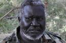 A file picture taken on October 10, 2011, shows Sudanese rebel leader Malik Agar as he speaks to an AFP reporter from a rebel hideout near Kurmuk region of the Blue Nile state
