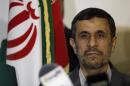 Iran's President Mahmoud Ahmadinejad visits Imam Ali shrine in Najaf