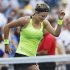 Victoria Azarenka, of Belarus, reacts after winning her match against Maria Sharapova, of Russia, during a semifinal match at the 2012 US Open tennis tournament,  Friday, Sept. 7, 2012, in New York. (AP Photo/Darron Cummings)