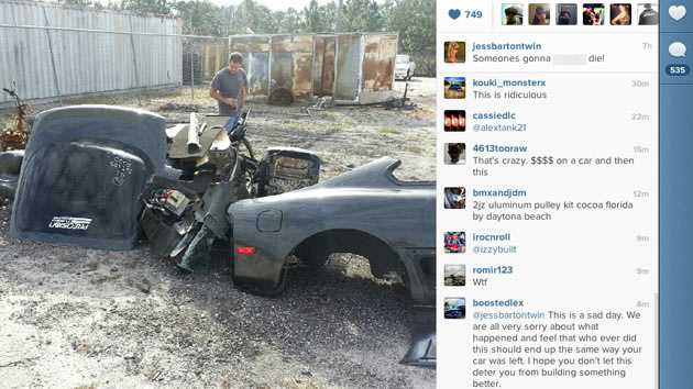 Swimsuit model’s 1,200-hp Supra stolen and chopped to fans’ outrage Bartoninstag