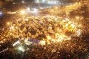 Protesters gather in Tahrir Square in Cairo
