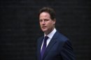 Nick Clegg arrives at 10 Downing Street in central London on August 27, 2013