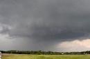 A severe thunderstorm wall cloud is seen over the area of Canton.