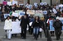 NY bus tour for education ends with Albany rally