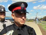 Edmonton police Const. Dana Gehring alerts media to a series of personal robberies around Clareview and Belvedere LRT and transit stations.