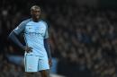 Manchester City's midfielder Yaya Toure reacts during the English Premier League football match against Arsenal December 18, 2016