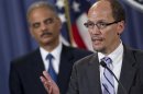 Assistant Attorney General for the Civil Rights Division Perez speaks during a news conference at the Department of Justice in Washington