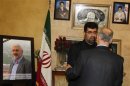Iran's ambassador to Lebanon Roknabadi accepts condolences for the death of Khoshnevis, Iranian Revolutionary Guard commander, at the Iranian Embassy in Beirut