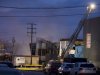 Emergency crews are shown outside Neptune Technologies in Sherbrooke, Que., Thursday, November 8, 2012 where a large explosion at the plant sent a number of people to hospital with serious injuries. THE CANADIAN PRESS/Graham Hughes.