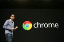 Sundar Pichai, senior vice president of Chrome, speaks at Google's annual developer conference