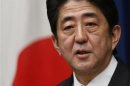 Japan's Prime Minister Shinzo Abe speaks during a news conference at his official residence in Tokyo
