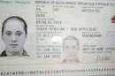 Hanout photo of copy of fake South African travelling passport of Samantha Lewthwaite