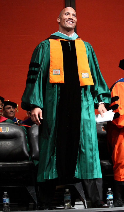 Dwayne Johnson Delivers Commencement Speech at University of Miami