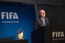 FIFA President Sepp Blatter speaks during a press conference at the headquarters of the world's football governing body in Zurich on June 2, 2015, during which he announced his regination
