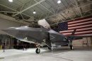A F-35 Lightning II Joint Strike Fighter is seen at the Naval Air Station (NAS) Patuxent River