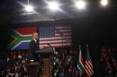 U.S. President Obama participates in town hall-style meeting with young African leaders at the University of Johannesburg Soweto