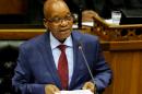 South Africa President Jacob Zuma delivers his State of The Nation address at the parliament building on June 17, 2014, in Cape Town, South Africa