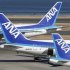 ANA's planes are seen at Haneda airport in Tokyo