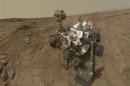 Handout NASA composite image shows a self-portrait of NASA's Mars Curiosity rover