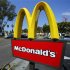 A McDonald's sign is shown at the entrance to one of the company's restaurants in Del Mar, California