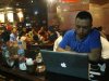 A Vietnamese man uses a laptop to go online by a 3G device inserted into a USB pot at a cafe in Ha Noi, Viet Nam on Wednesday, May 14, 2013. Close to a third of Vietnam’s 90 million people are online and men and women browsing phones and tablets are ubiquitous in the cafes of its towns and cities. The country’s potential for growth, young population and good Internet infrastructure have made it an attractive destination for regional and international investors and startups in content provision, e-payment and other services. (AP Photo/Na Son Nguyen).