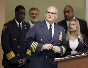 Cleveland police deputy chief Ed Tomba answers questions &hellip;