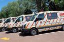 Ambulances in Durban on February 28, 2010