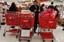 People shop at a Target store in Westbury, New York