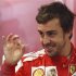 Ferrari Formula One driver Alonso of Spain gestures during first practice session of Canadian F1 Grand Prix at Circuit Gilles Villeneuve in Montreal