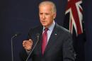 US Vice President Joe Biden speaks during a joint press statement with Australia's Prime Minister Malcolm Turnbull in Sydney on July 19, 2016