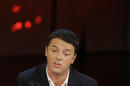 FILE - In this Nov. 26, 2012 file photo Mayor of Florence Matteo Renzi attends the Italian State RAI TV program "Che Tempo che Fa", in Milan, Italy. Renzi is a brash, kid-faced dynamo who is injecting fresh blood into Italy's sclerotic politics _ and the left's great hope now that Silvio Berlusconi's criminal convictions keep the long-time leader out of power. (AP Photo/Luca Bruno, file)