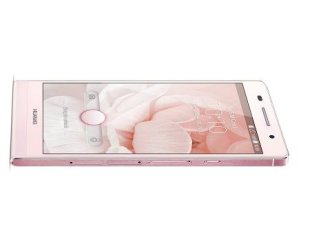華為推出HUAWEI Ascend P6 Pink粉嫩色。(華為提供)