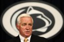Pennsylvania Governor Tom Corbett makes remarks concerning Penn State University during a news conference near State College Pennsylvania