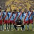 RD Congo players pose before their friendly soccer match against Egypt in Doha