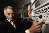FILE - In this Aug. 25, 2009 file photo, Internet pioneer Len Kleinrock poses for a portrait next to an Interface Message Processor, which was used to develop the Internet. Kleinrock, arguably the world's first Internet user, says Facebook is fine for his grandchildren, but it's not for him. (AP Photo/Matt Sayles, File)