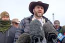 Ammon Bundy speaks to the media as the leader of a group of armed anti-government protesters who have taken over the Malheur National Wildlife Refuge Headquarters near Burns, Oregon, January 4, 2016