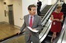 U.S. Senator Rand Paul (R-KY) departs following the weekly Republican caucus luncheon at the U.S. Capitol in Washington