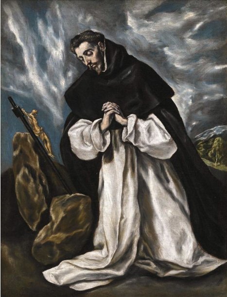 Fotografía facilitada por Sotheby´s del cuadro "Santo Domingo en oración", realizado por El Greco entre (1590 y 1596), que saldrá a subasta con un precio estimado entre 3 y 5 millones de libras (3,5 y 5,9 millones de euros). EFEImagen de la obra "El entierro de Cristo", de El Greco (1541-1614). EFE/Archivo