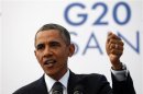 U.S. President Barack Obama speaks during a news conference at the G20 in St. Petersburg