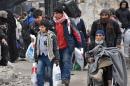 Tens of thousands forced to flee Aleppo