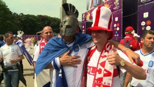 Football: Excitement in Warsaw ahead of Euro 2012 kick off.