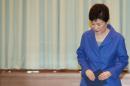 South Korean President Park Geun-hye arrives to attend an emergency cabinet meeting at the Presidential Blue House in Seoul