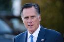 Mitt Romney leaves after meeting with US President-elect Donald Trump at the clubhouse of Trump National Golf Club on November 19, 2016 in Bedminster, New Jersey