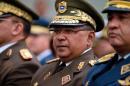 Venezuela's National Guard Commander Gen. Nestor Reverol attends a ceremony commemorating the anniversary of the death of independence hero Simon Bolivar in Caracas, Venezuela, Thursday, Dec. 17, 2015. Reverol is named in an indictment in federal court in New York City that accuses him of tipping off traffickers to raids and hindering investigations when he served as Venezuela's drug czar, the officials said. The officials spoke on condition of anonymity because the indictment remains under seal. (AP Photo/Fernando Llano)